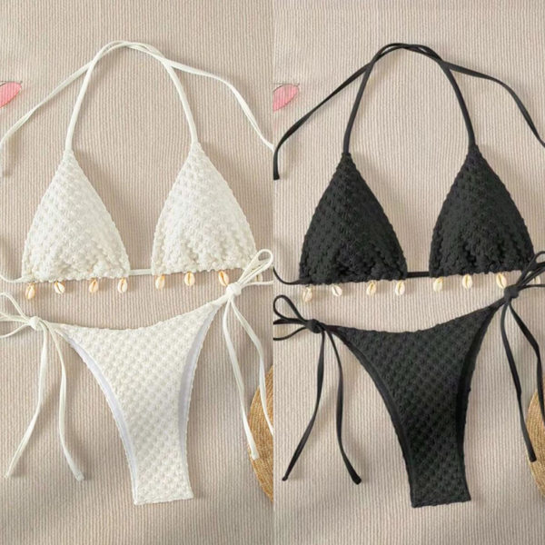 Special Fabric Split Swimsuit Swimwear Women'S Outer Single Sexy