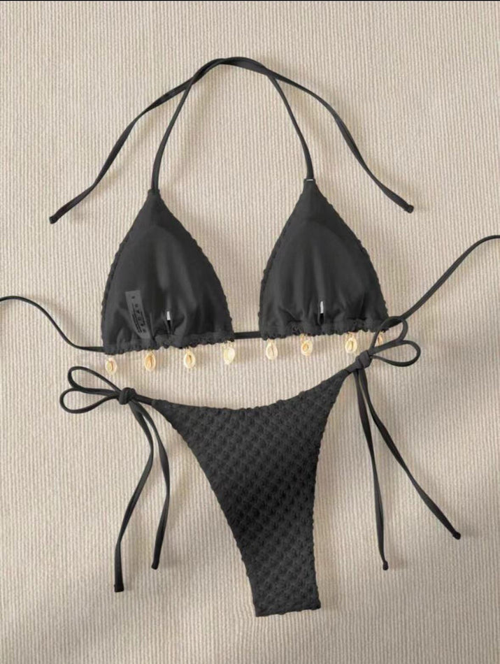 Special Fabric Split Swimsuit Swimwear Women'S Outer Single Sexy